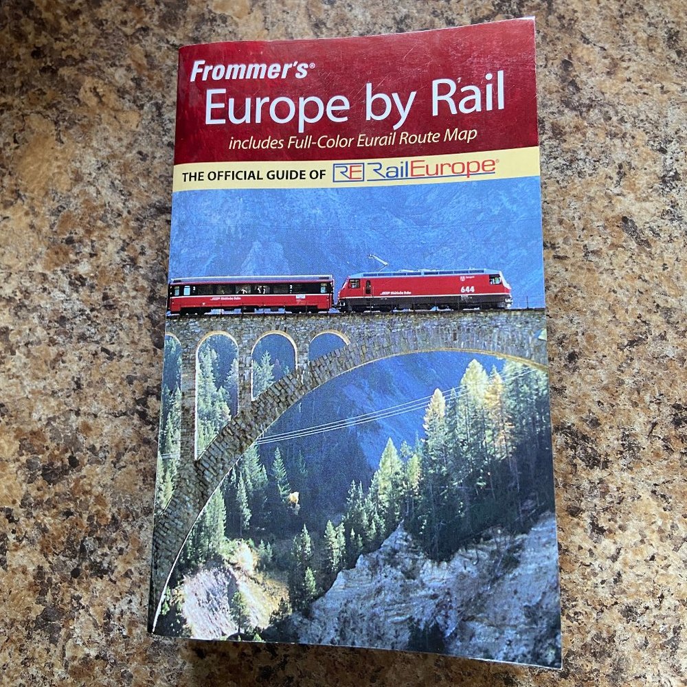 Frommer's Europe by Rail Guidebook Travel Book 3rd Edition & European Rail Map